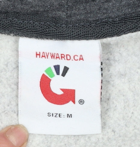 Hayward.CA Men’s Grey Full Zip Hoodie Size M San Francisco Graphic
