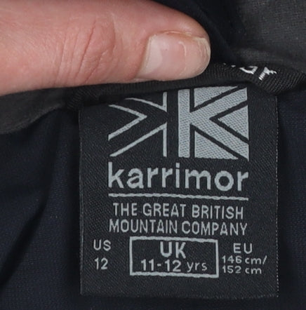 Karrimor Boys Black Hooded Waterproof Rain Coat Jacket 11-12 Years