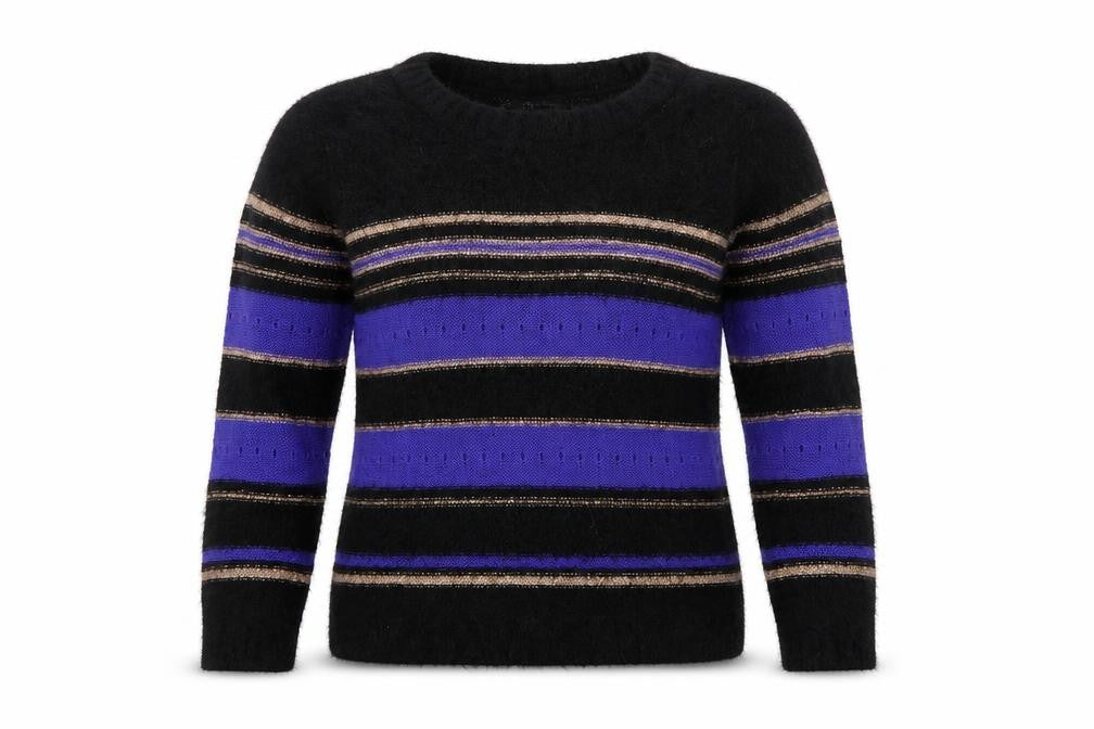 Alexara Women's Multicoloured Striped Knit Jumper Size S