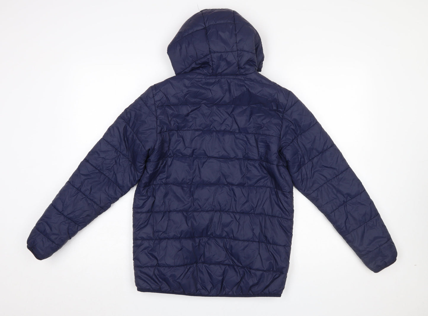 Sprayway Boys Blue Hooded Puffer Jacket 12-13 Years Lightweight Insulated
