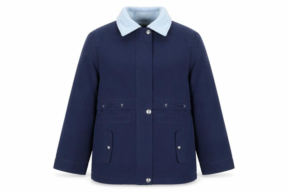 Marks & Spencer Men's Blue Parka Jacket Size 16 Plus Polyester