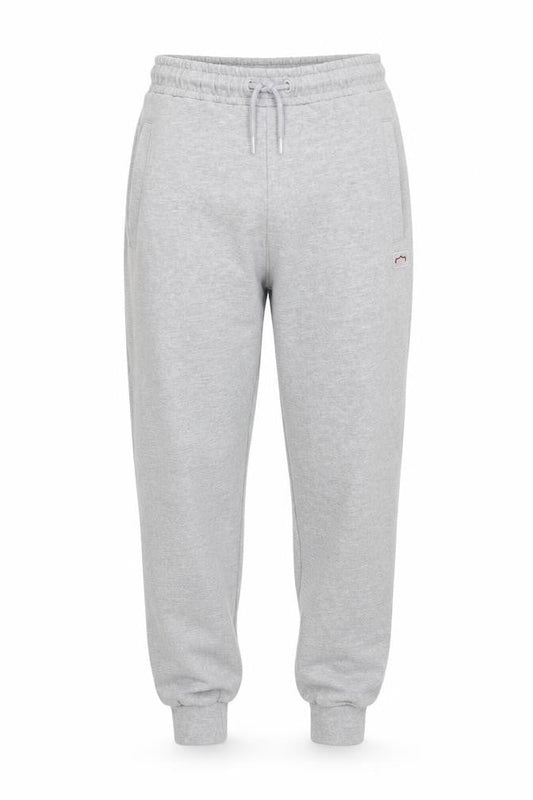 Front view of 883 Police men’s grey marl jogger sweatpants m comfy cotton blend