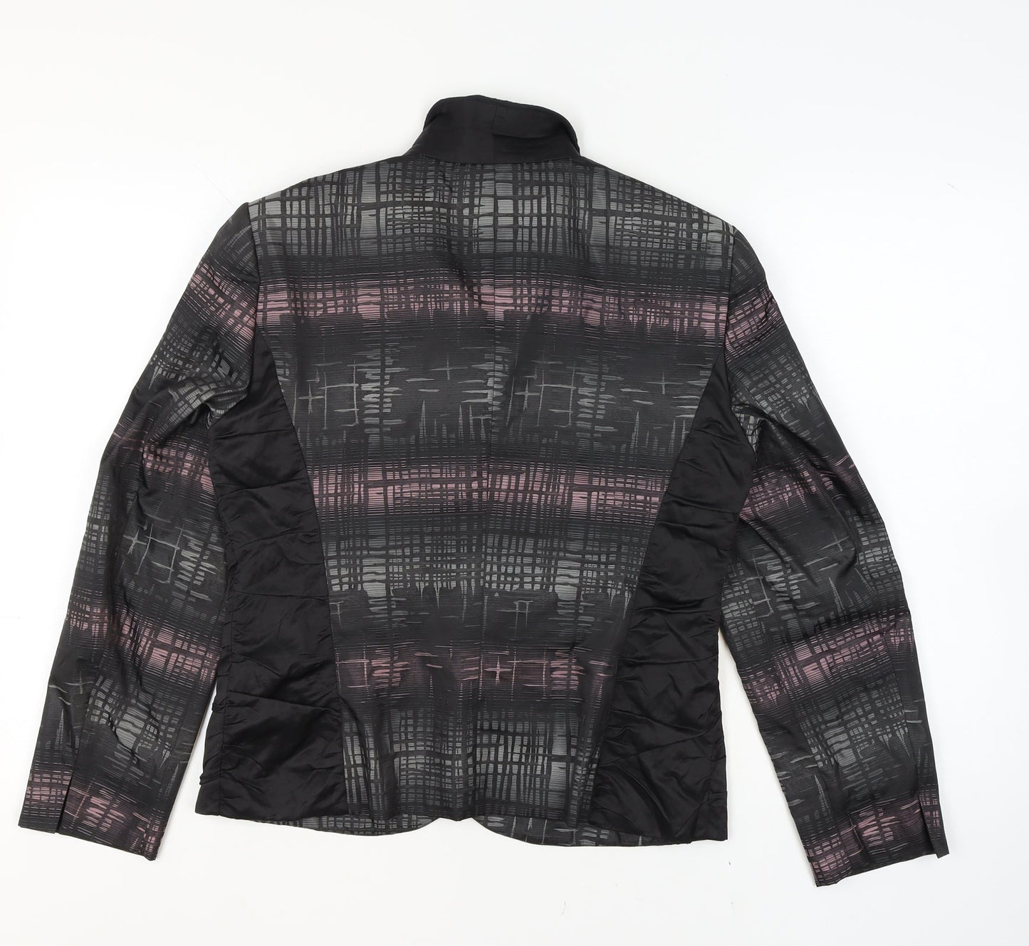 Gerry Weber Women's Grey Geometric Blazer Jacket Size 14