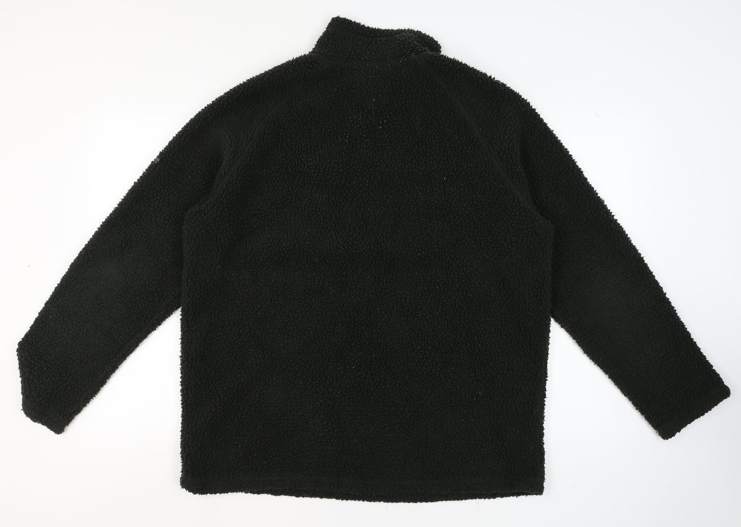 il Lago Basic Men's Black 2XL Fleece 1/4 Zip Pullover Jumper