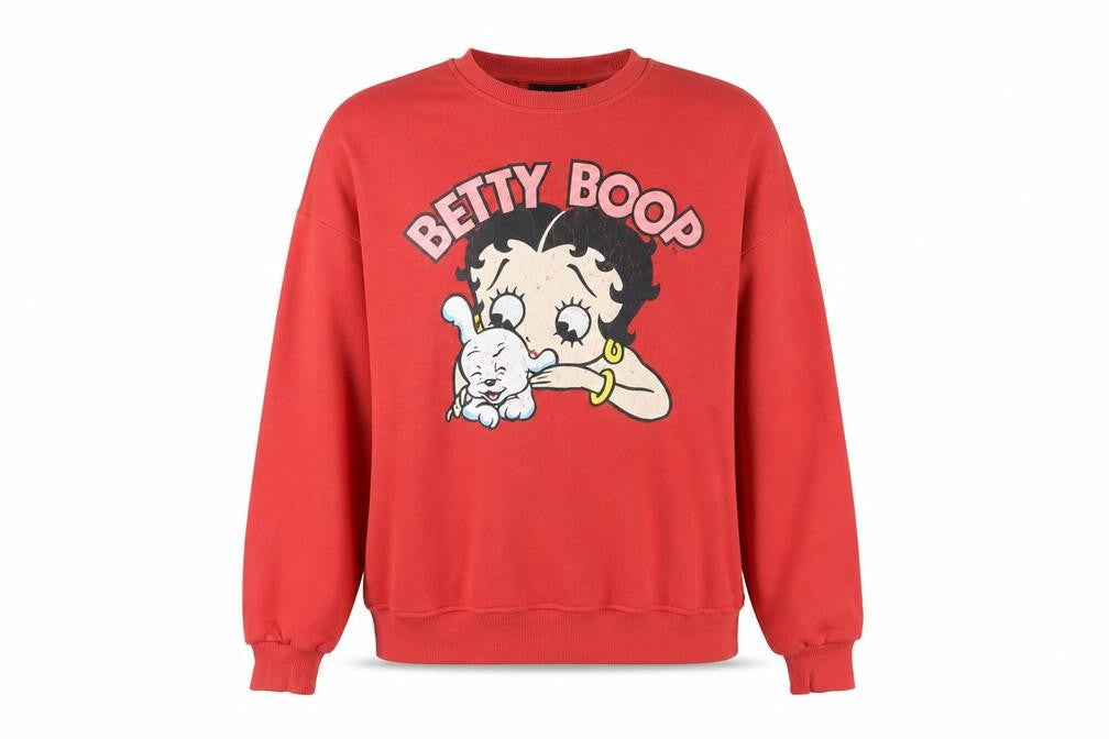 Primark Betty Boop Red Women's M Crew Neck Pullover Jumper