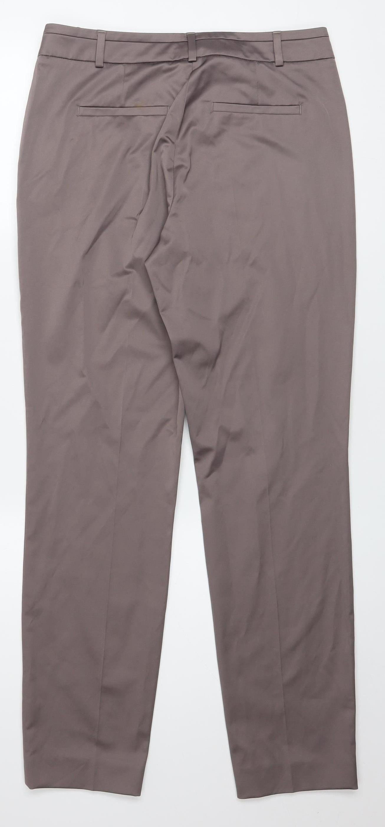 Comma Women Brown Size 8 Straight Dress Pants Work Trousers