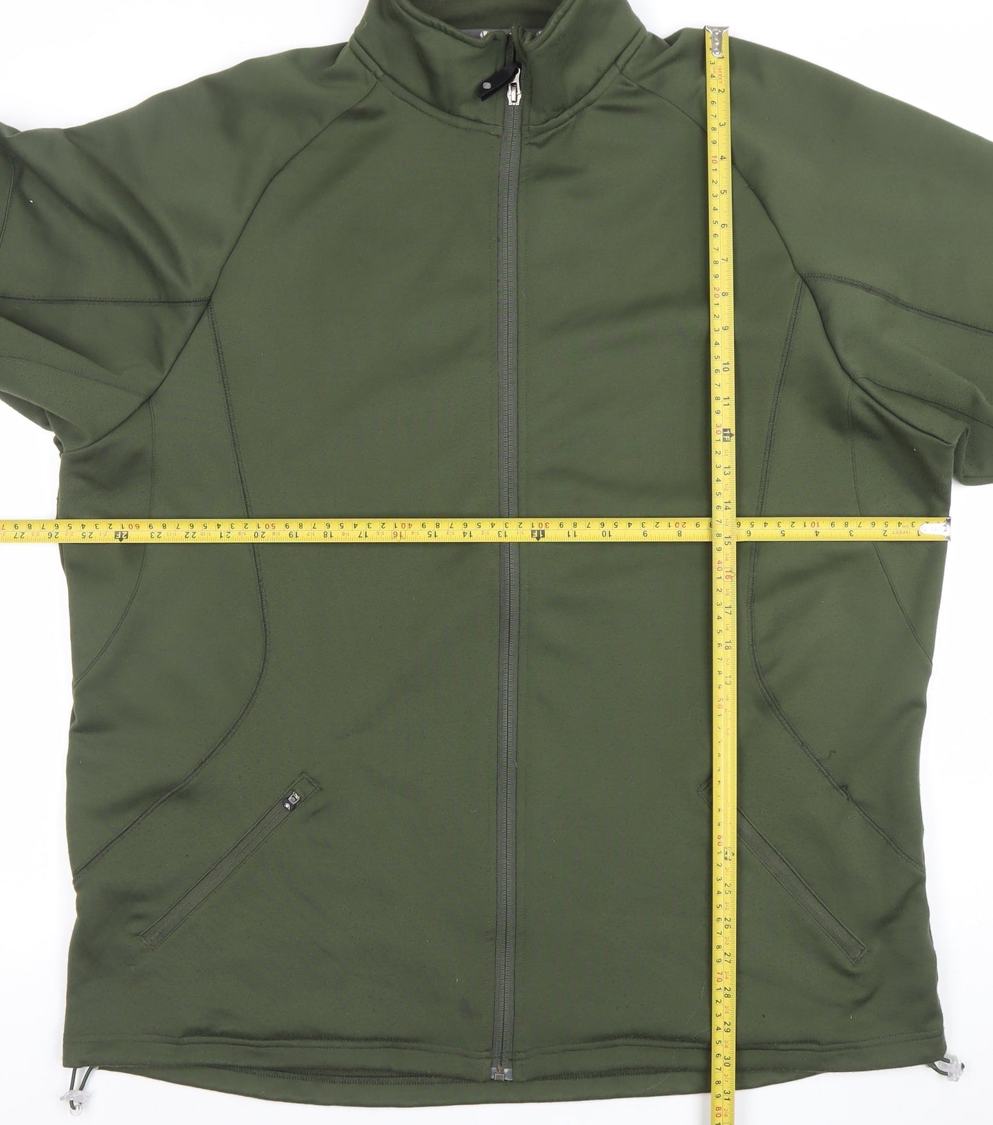 Sunuce Men's Green Full Zip Fleece Jacket 2XL