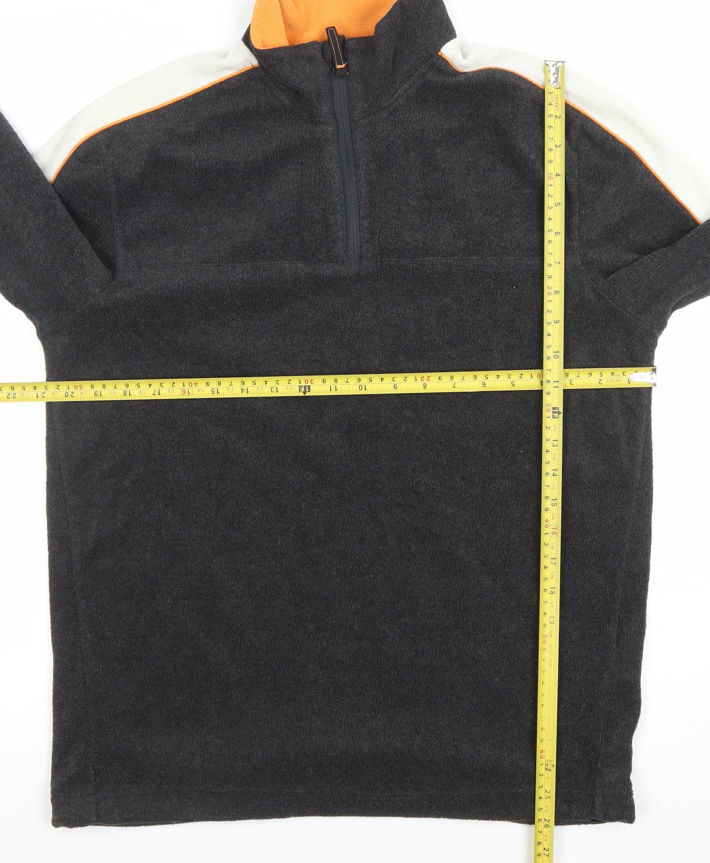 Active Sports Men's Black Fleece Half Zip Sweatshirt Size M