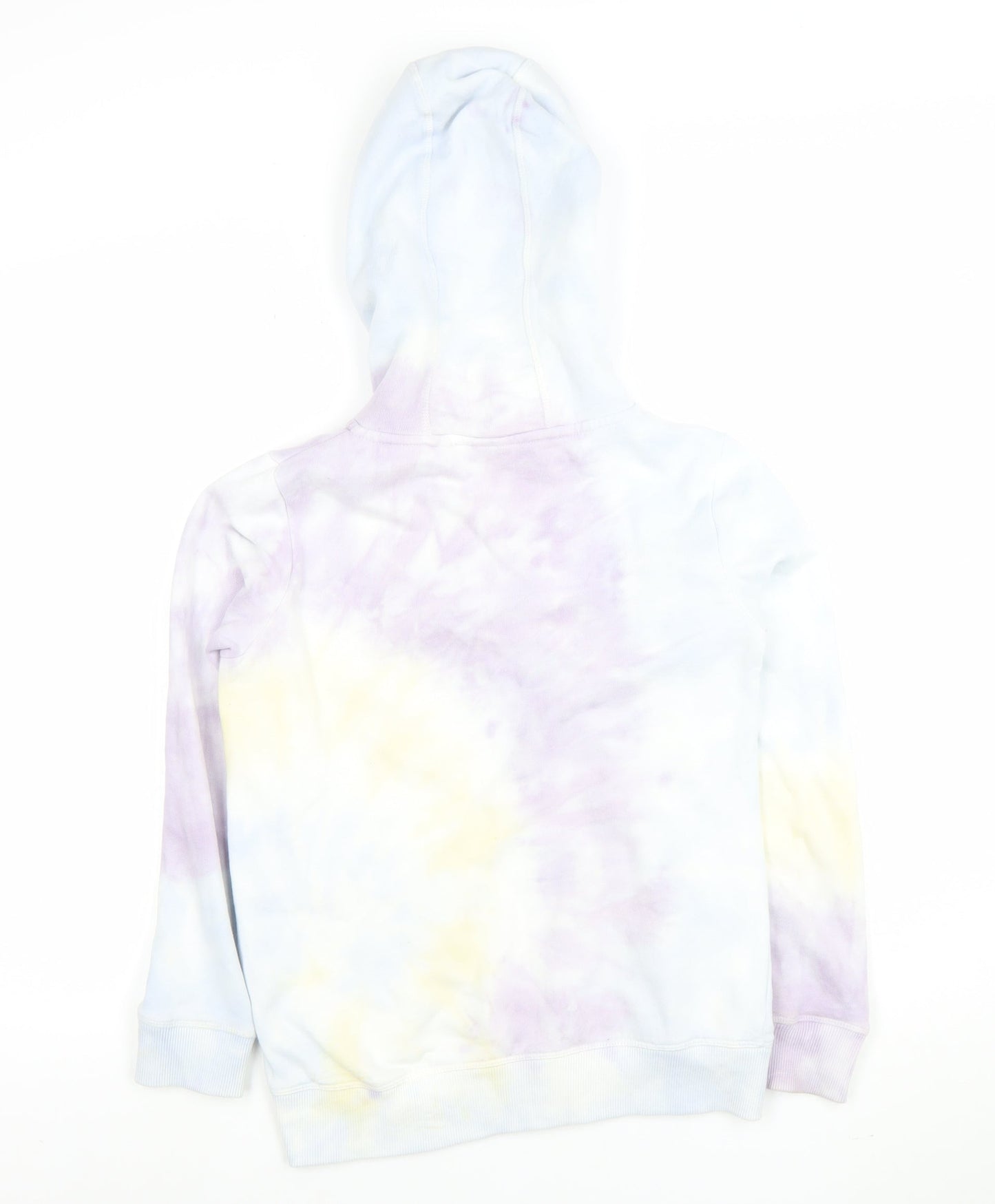 Next Girls Multicoloured Full Zip Hoodie 11 Years Tie Dye Cotton Blend