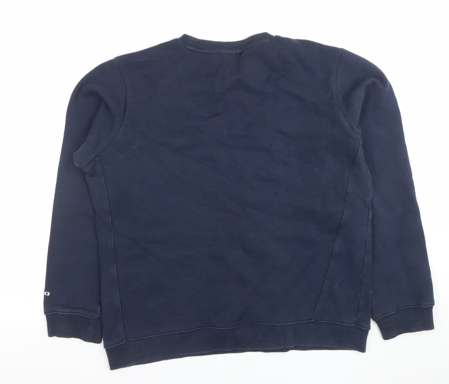 Umbro Boys Navy Blue Sweatshirt 14 Years Pullover Cotton Blend Football Top
