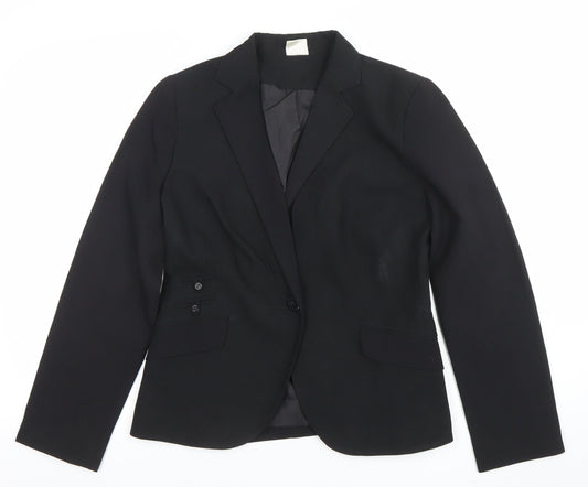 Bay Women's Black Size 12 Tailored Single-Breasted Blazer