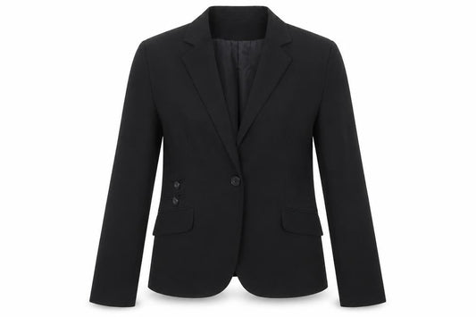 Bay Women's Black Size 12 Tailored Single-Breasted Blazer