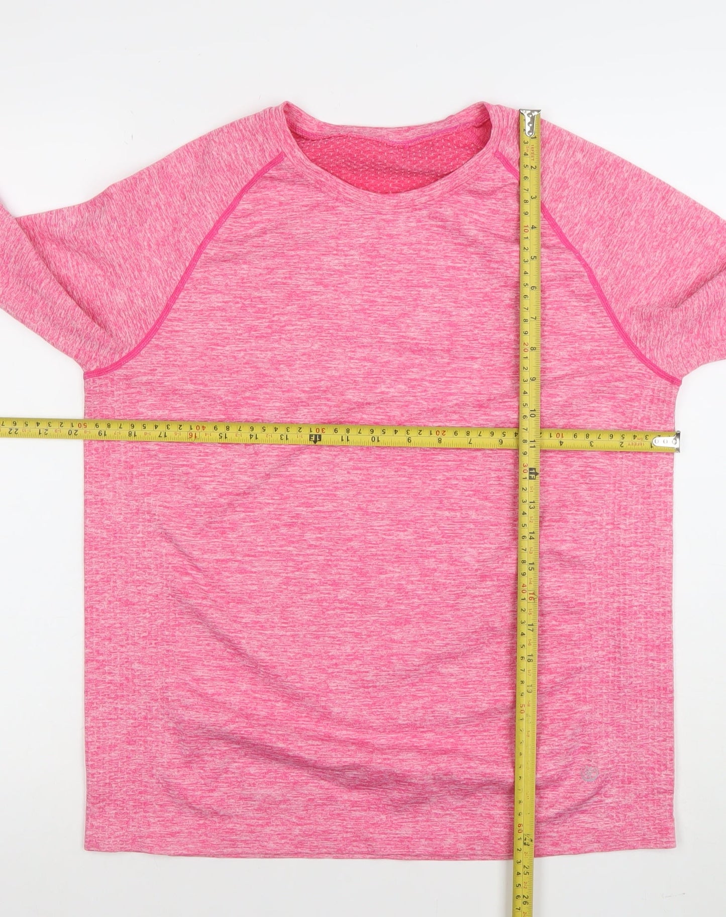 Dunnes Stores Women's Bright Pink XL Long Sleeve Athletic Top