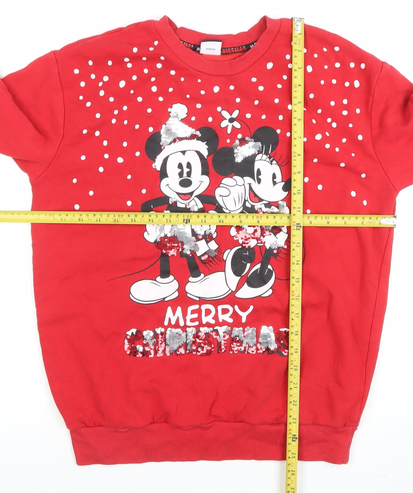 Disney at George Women Red Merry Christmas Sweatshirt UK 12-14