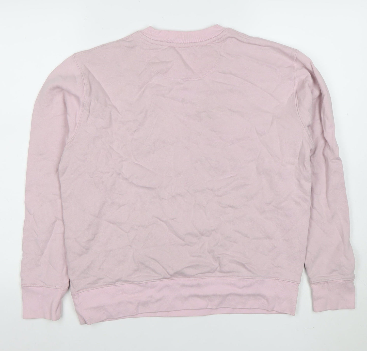 Armedangels Women Pink Cotton Graphic Pullover Sweatshirt Size S