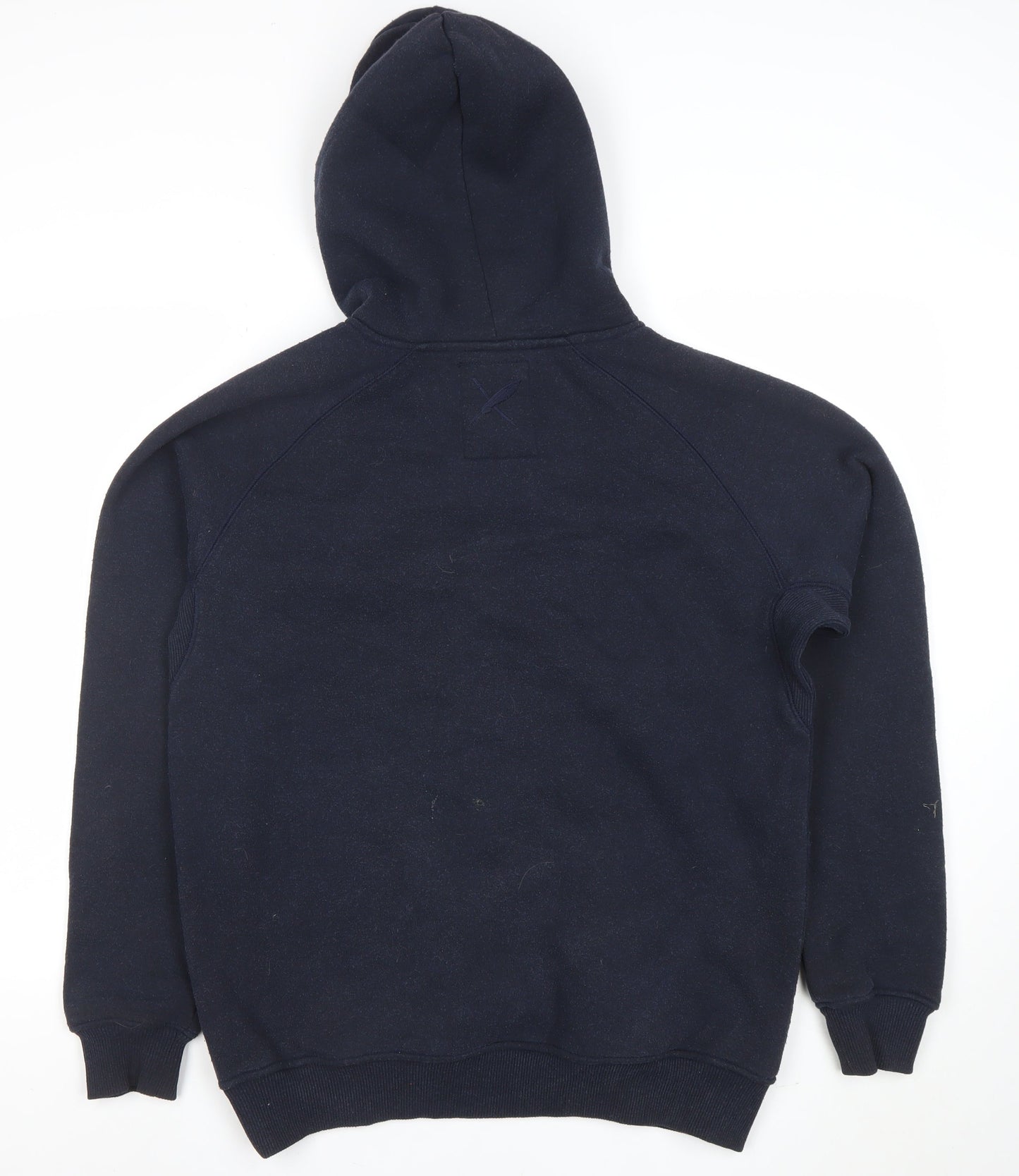 TOBEFRANK Men's Navy Blue Medium Pullover Hoodie With Graphic Logo