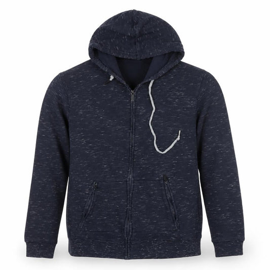 Zara Men’s Blue Full Zip Hoodie XL Regular Cotton Blend