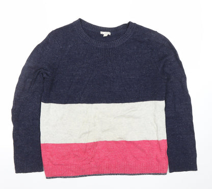 Gap Women’s Multicoloured Cotton Crew Neck Jumper L