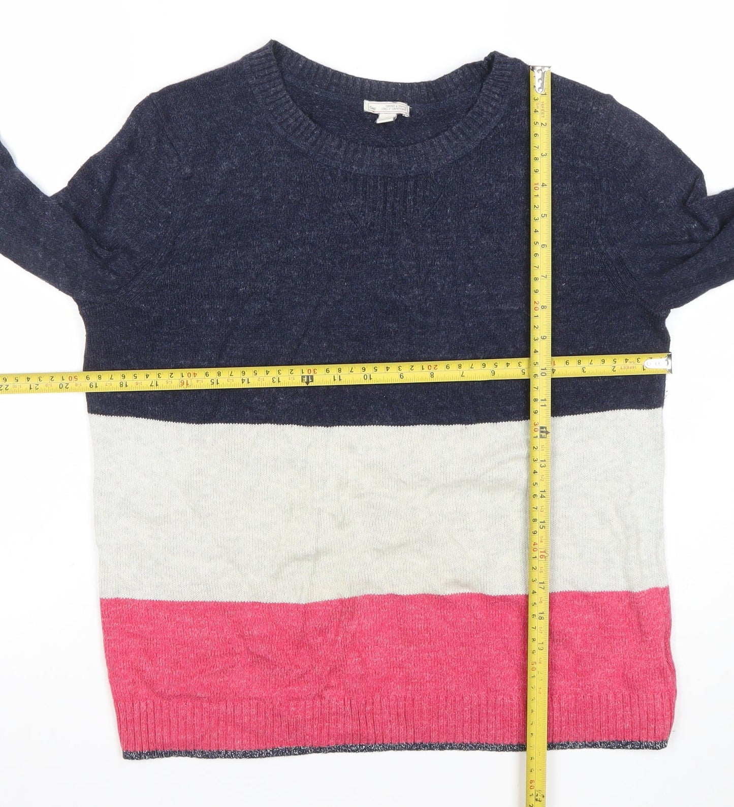 Gap Women’s Multicoloured Cotton Crew Neck Jumper L