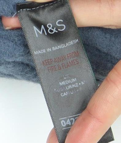 Marks & Spencer Women’s Blue Mock Neck Pullover Jumper Size M