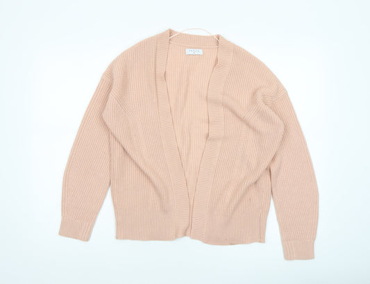 Papaya Women’s Beige Knit Cardigan Size M Long Sleeve Acrylic