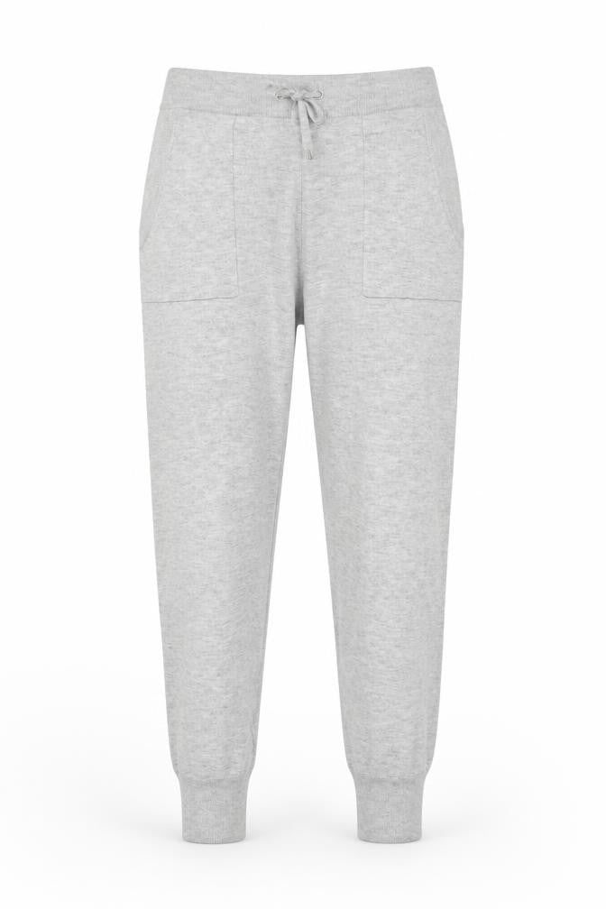 Albaray Womens Grey Knit Jogger Trousers Size 12 Soft Casual