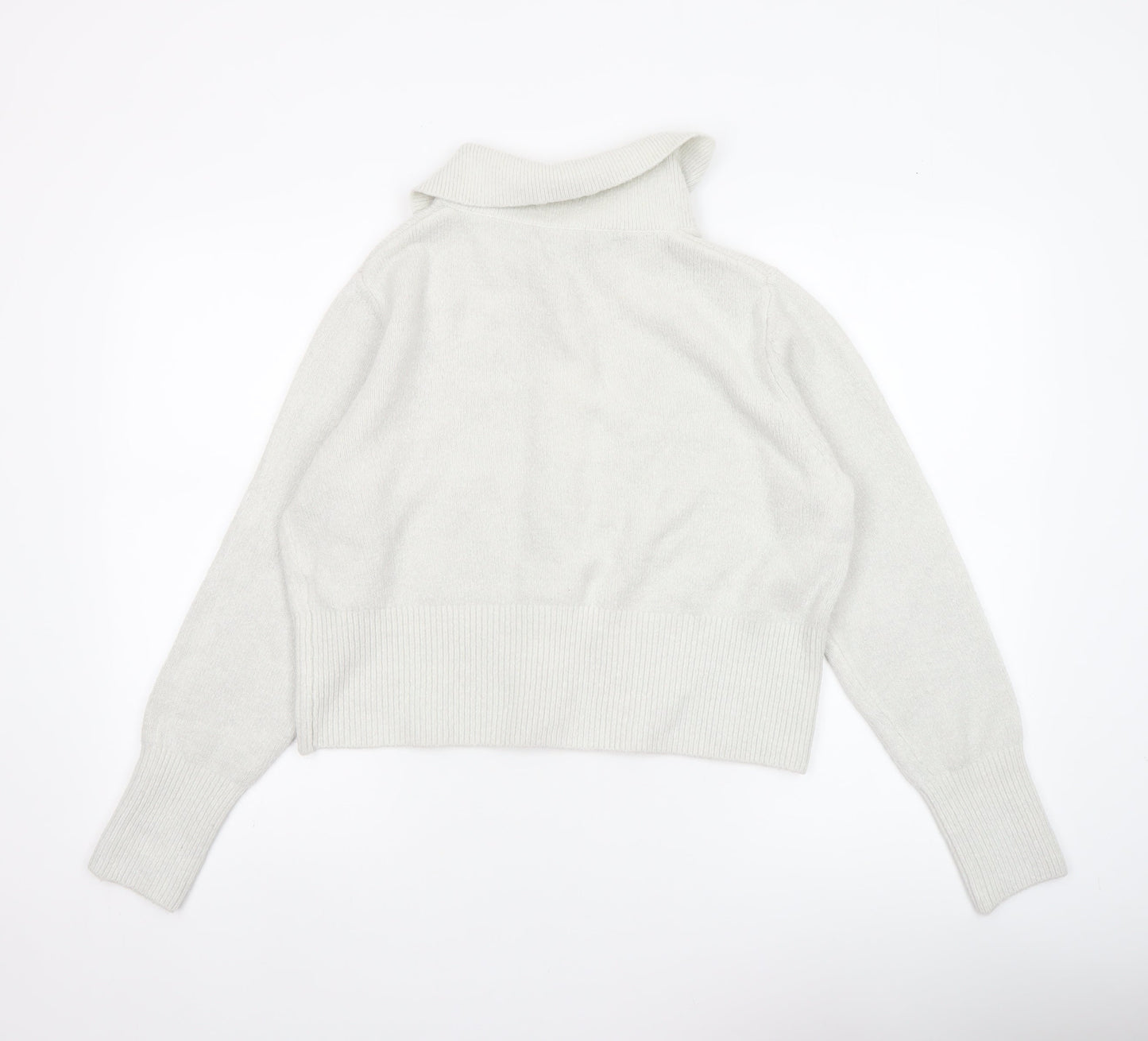 George Women’s Ivory Collared Cardigan L Long Sleeve Knit