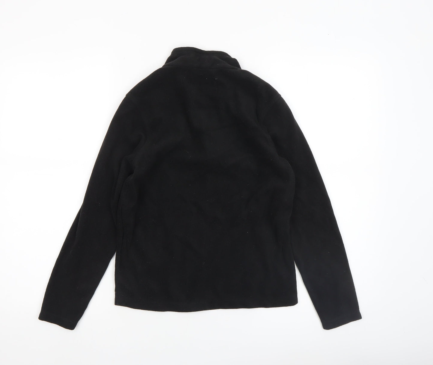 Regatta Boys Black Fleece Pullover Sweatshirt 11-12 Years 1/4 Zip Outdoor