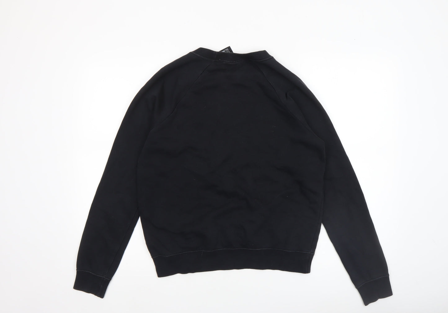 Nike Women's Black Small Pullover Sweatshirt Crew Neck Cotton Blend