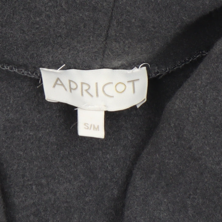 Apricot Womens Grey Coatigan S Open Buckle Front Long Sleeve