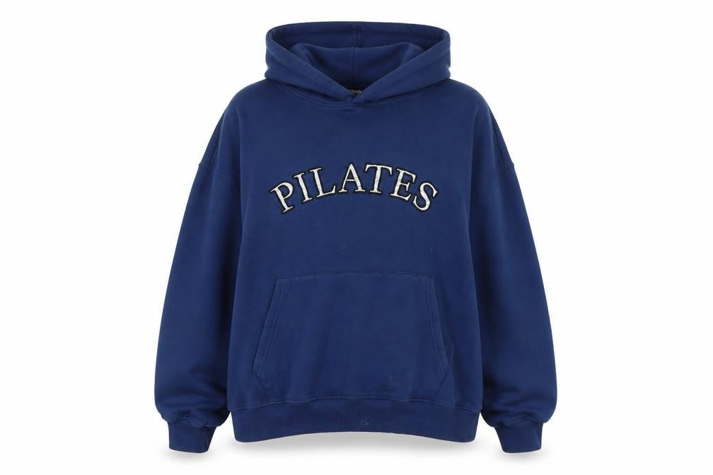 PRETTYLITTLETHING Women Blue Pullover Hoodie XXL Cotton Blend Oversized