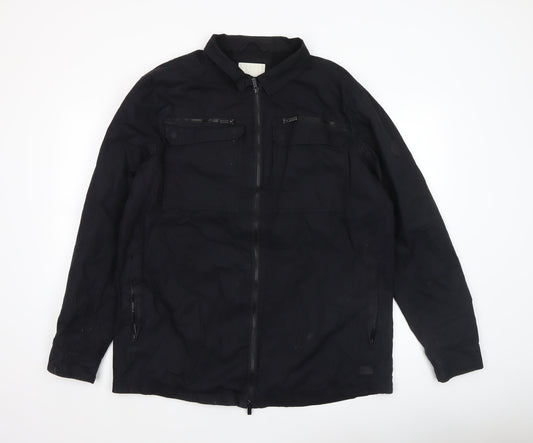 Firetrap Women's Black 2XL Military Style Zip Jacket