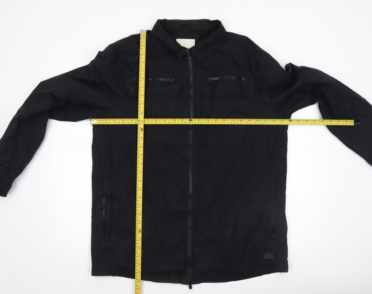Firetrap Women's Black 2XL Military Style Zip Jacket