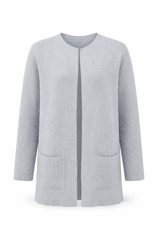 Modern Rarity Women’s Grey Long Cardigan S Wool Blend
