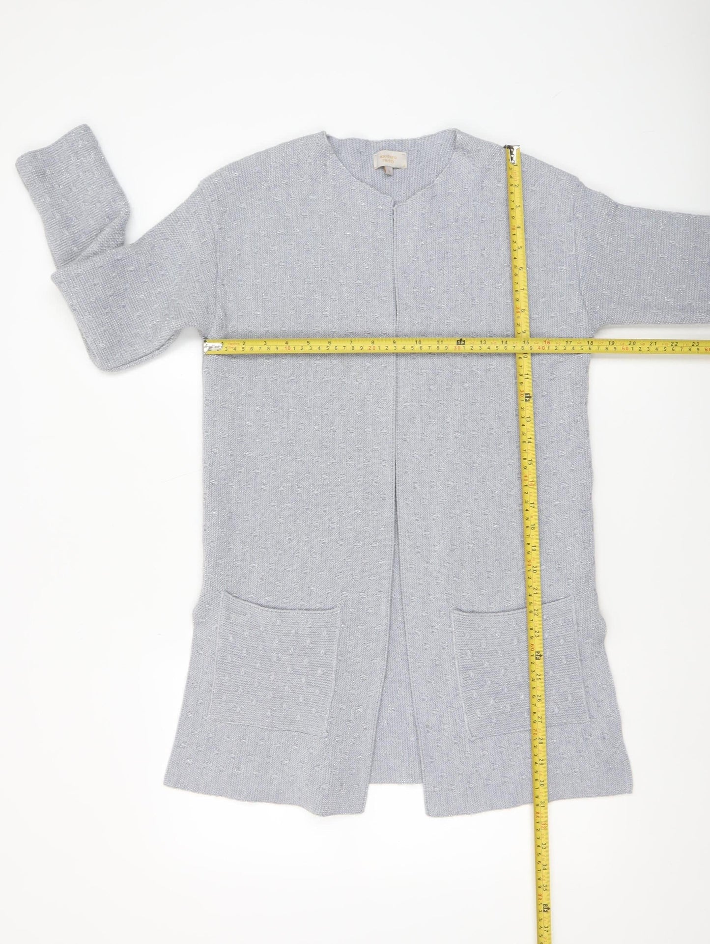 Modern Rarity Women’s Grey Long Cardigan S Wool Blend
