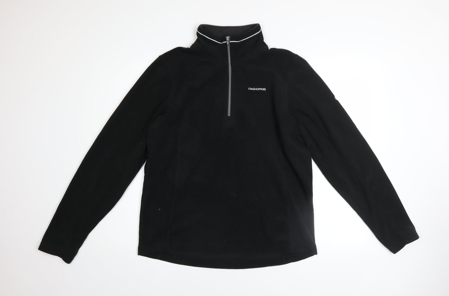 Craghoppers Men's Black Fleece 1/2 Zip Pullover Sweatshirt Size S