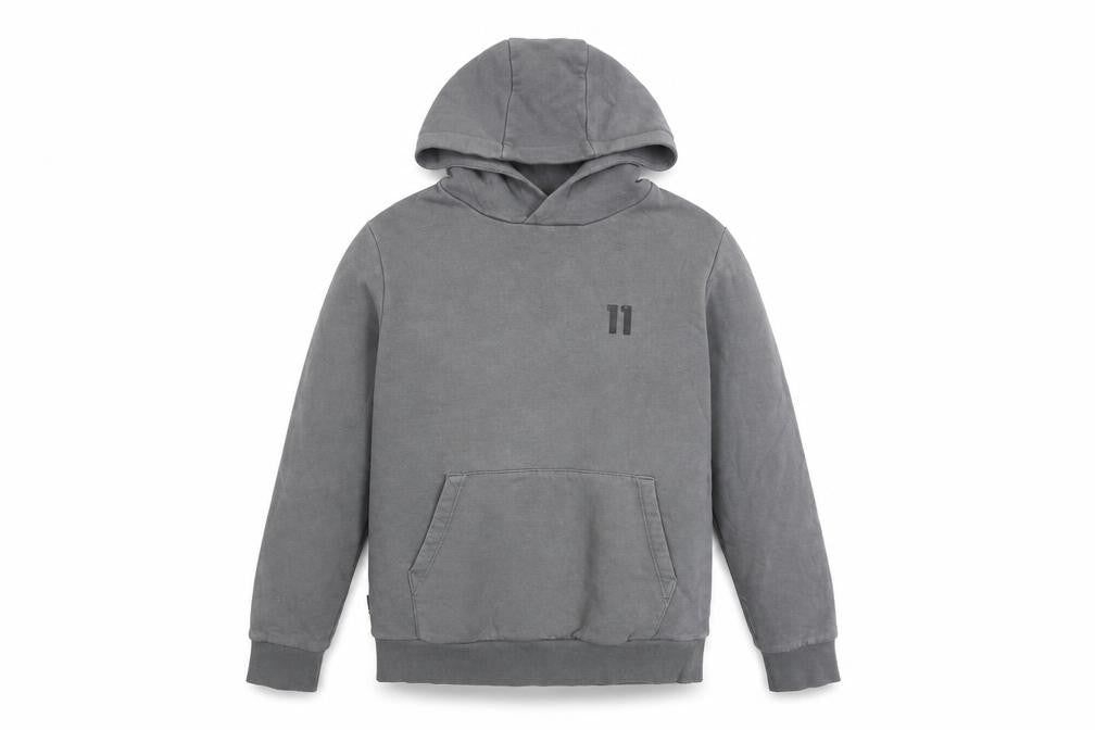 11 Degrees Boys Grey Pullover Hoodie 10-12 Years Cotton Blend Casual