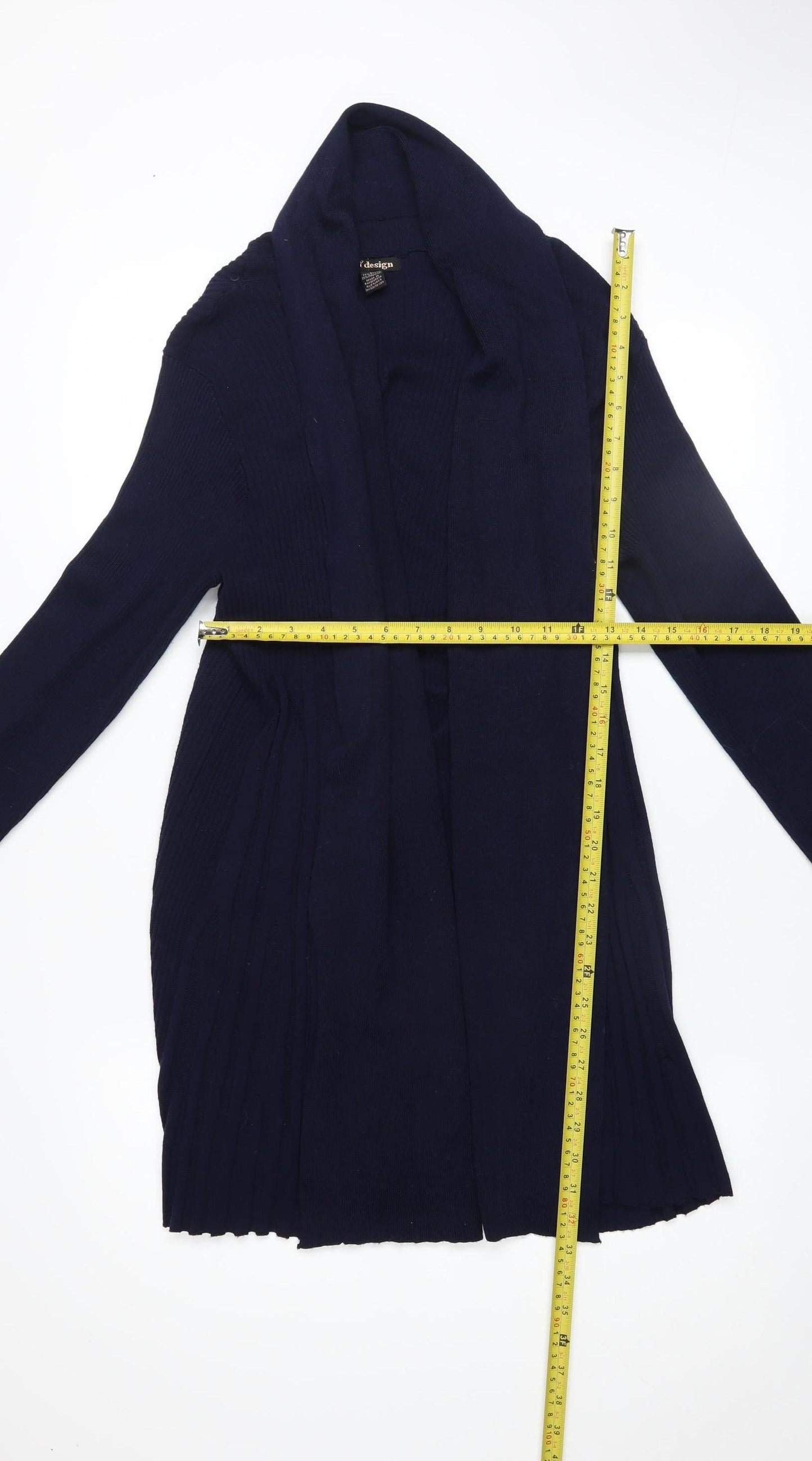 BY design Women's Blue Long Sleeve Knit Cardigan Size L