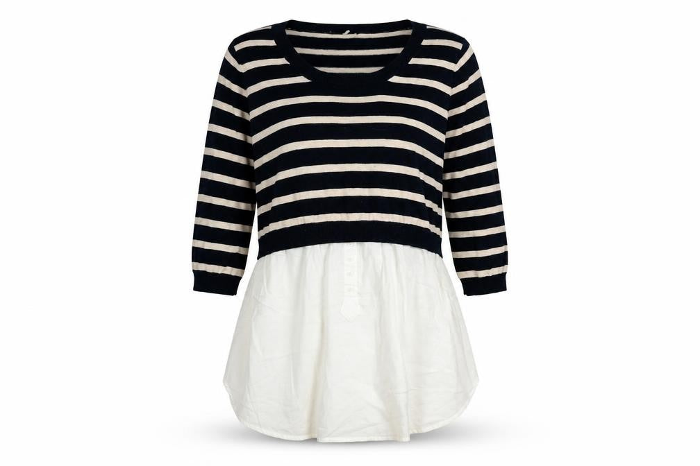 Nouveau Edition Women's Multicoloured Striped Pullover Jumper Size 14