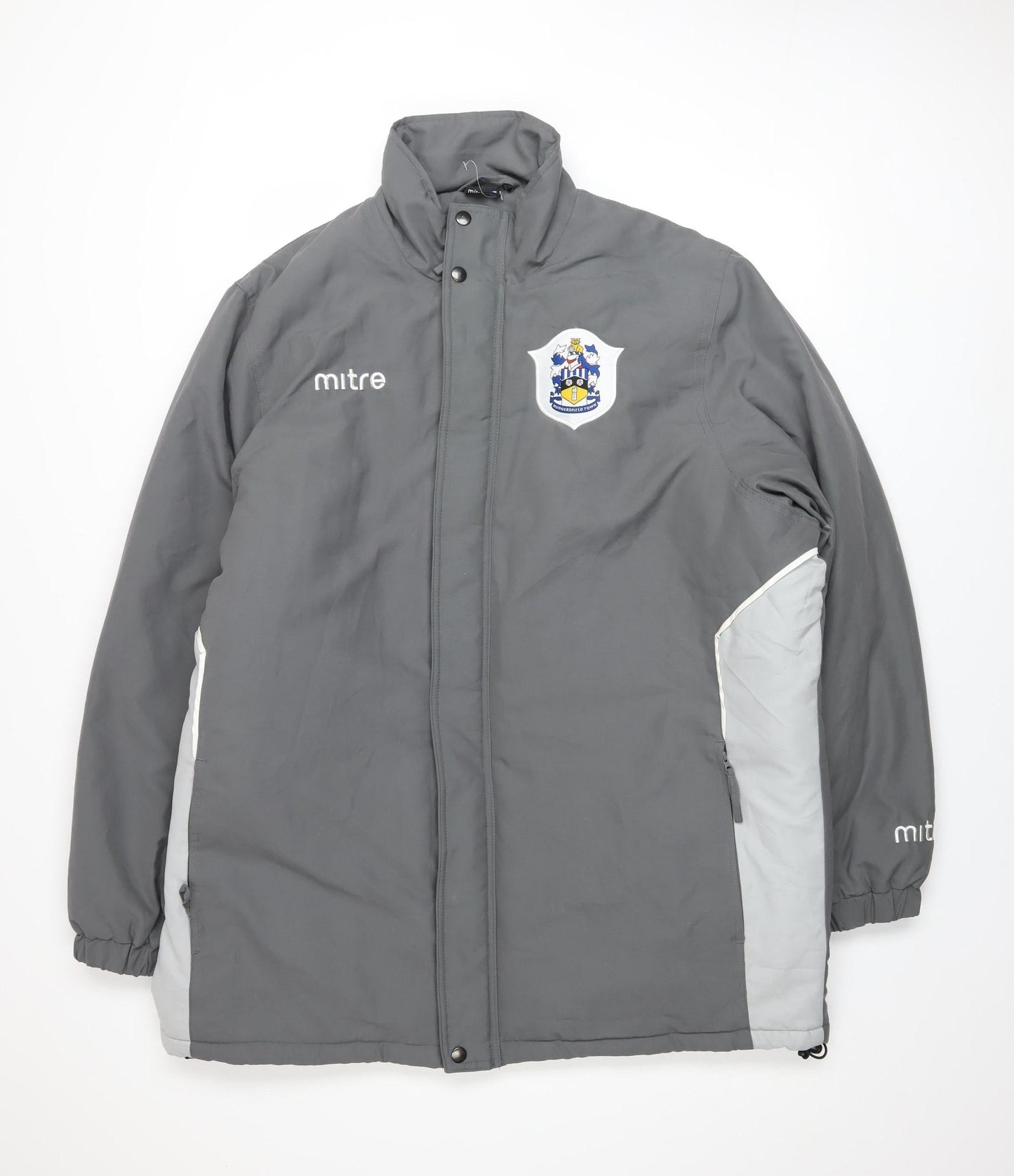 Mitre Mens Grey L Puffer Jacket Football Winter Coat