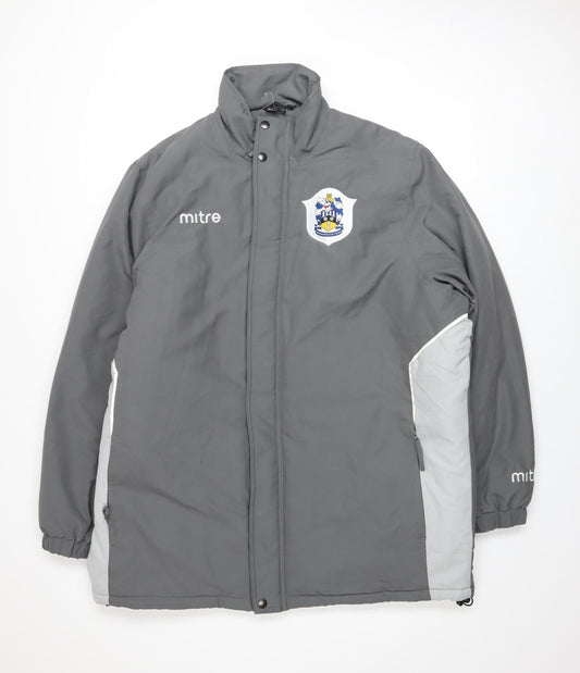 Mitre Mens Grey L Puffer Jacket Football Winter Coat