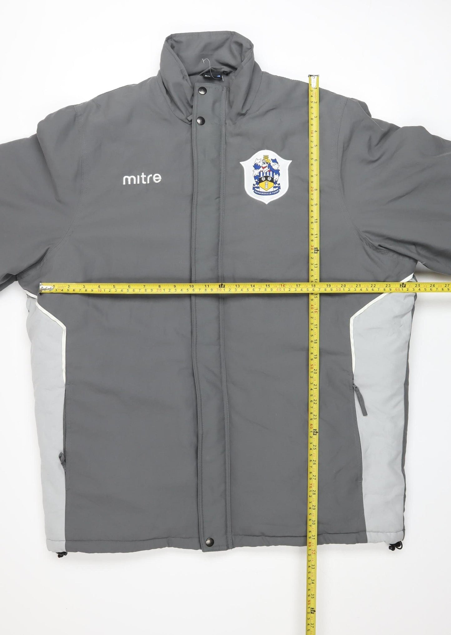 Mitre Mens Grey L Puffer Jacket Football Winter Coat