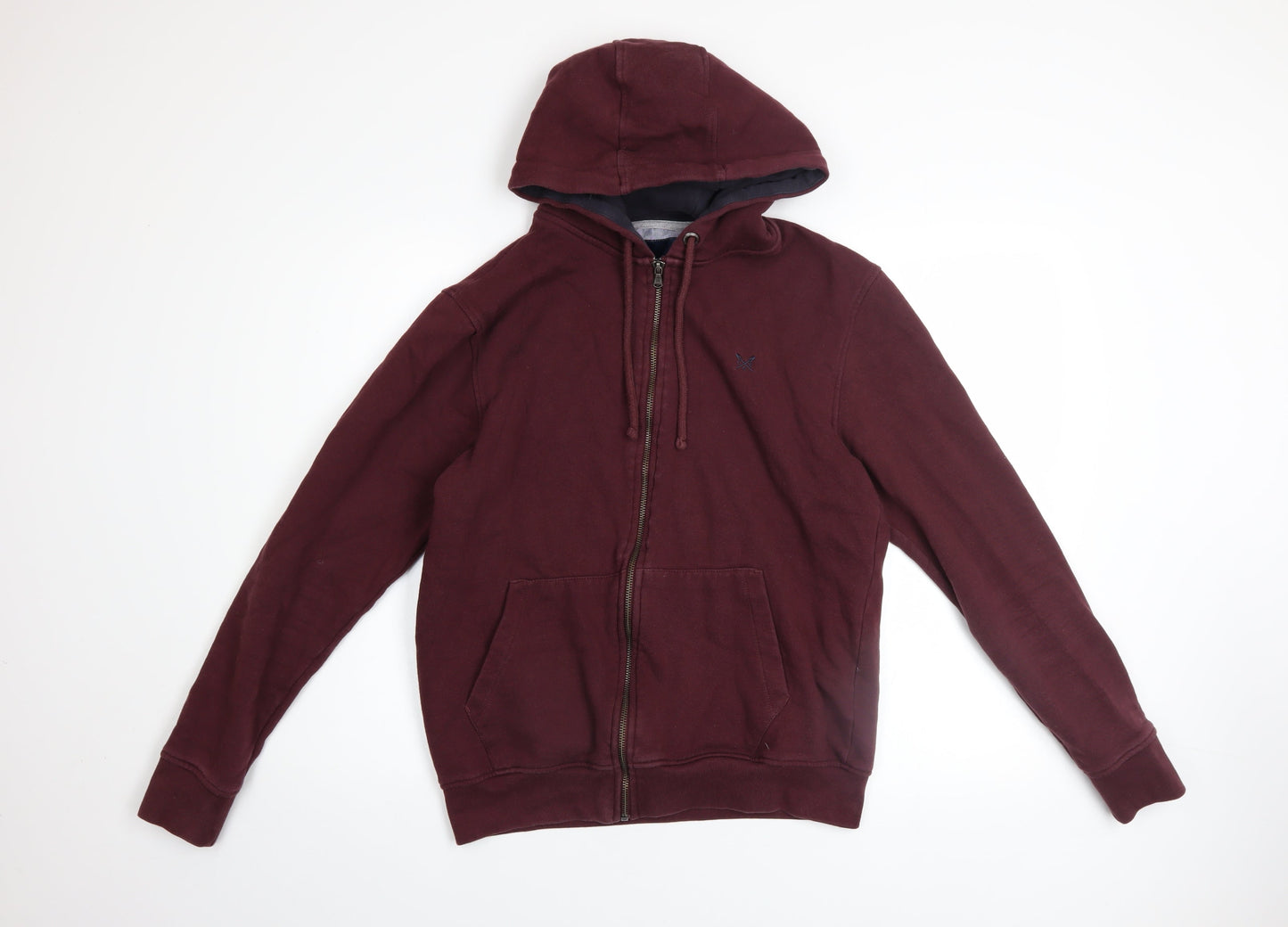 Crew Clothing Company Men’s Brown Full Zip Hoodie M