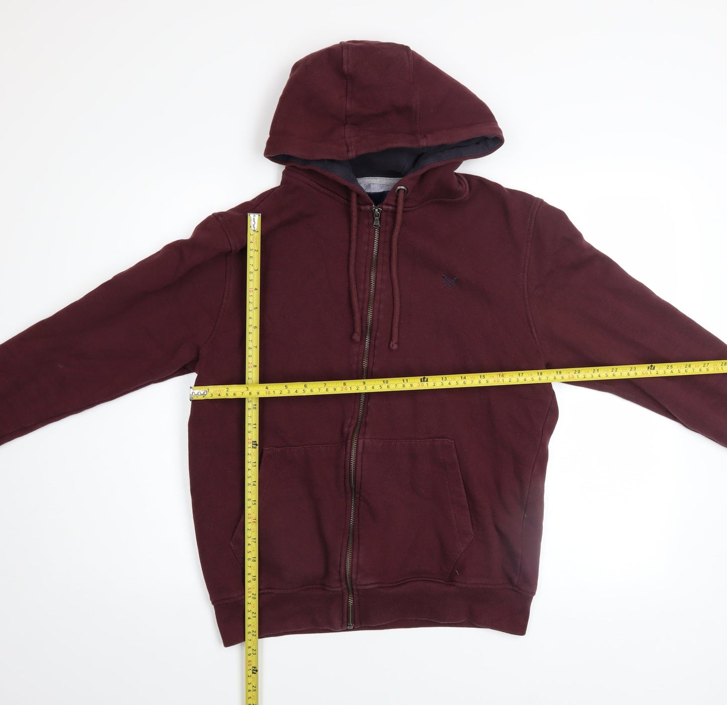Crew Clothing Company Men’s Brown Full Zip Hoodie M