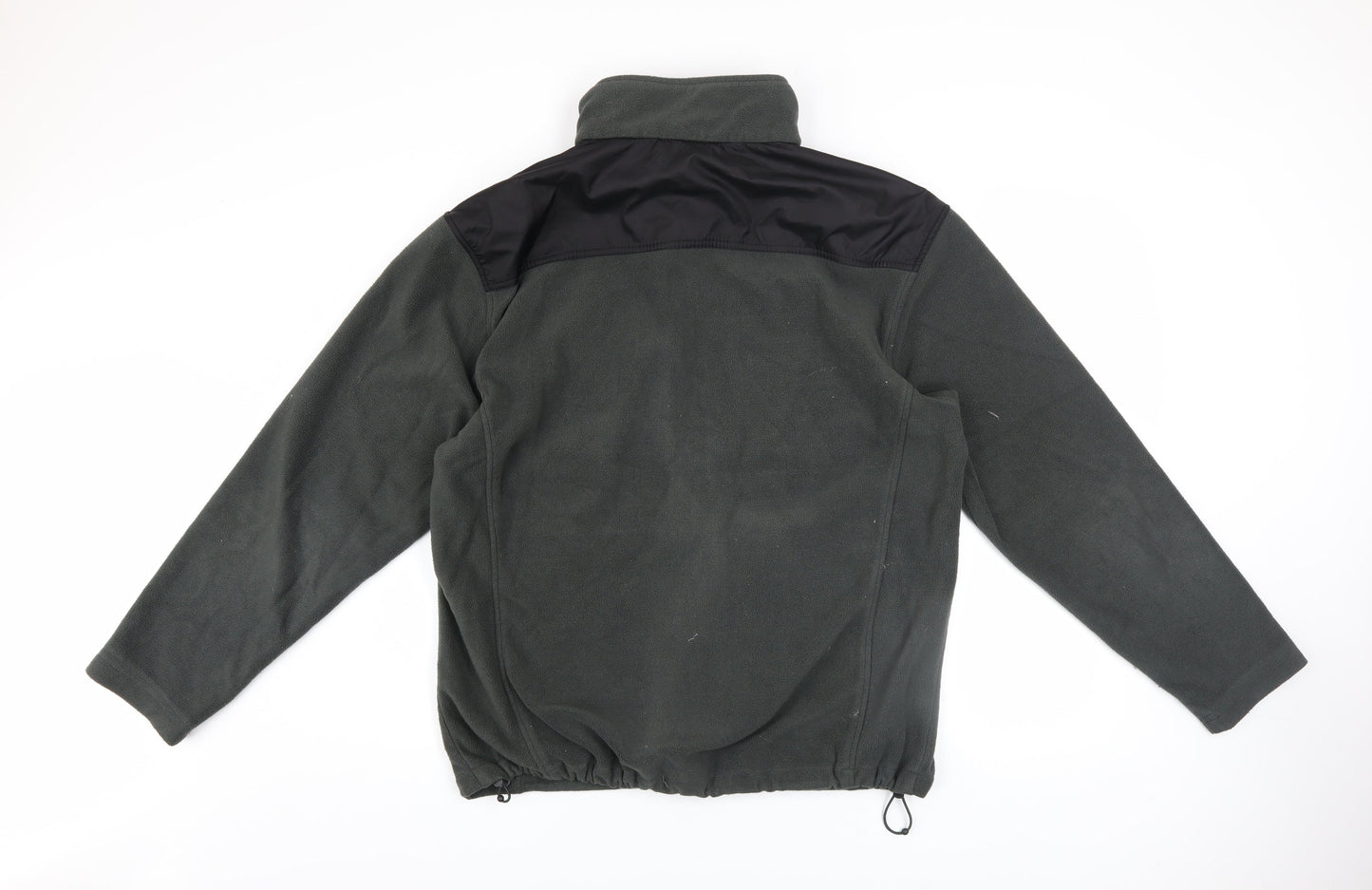 Champion Men's Grey Fleece Full Zip Jacket L Lightweight Wind Resistant
