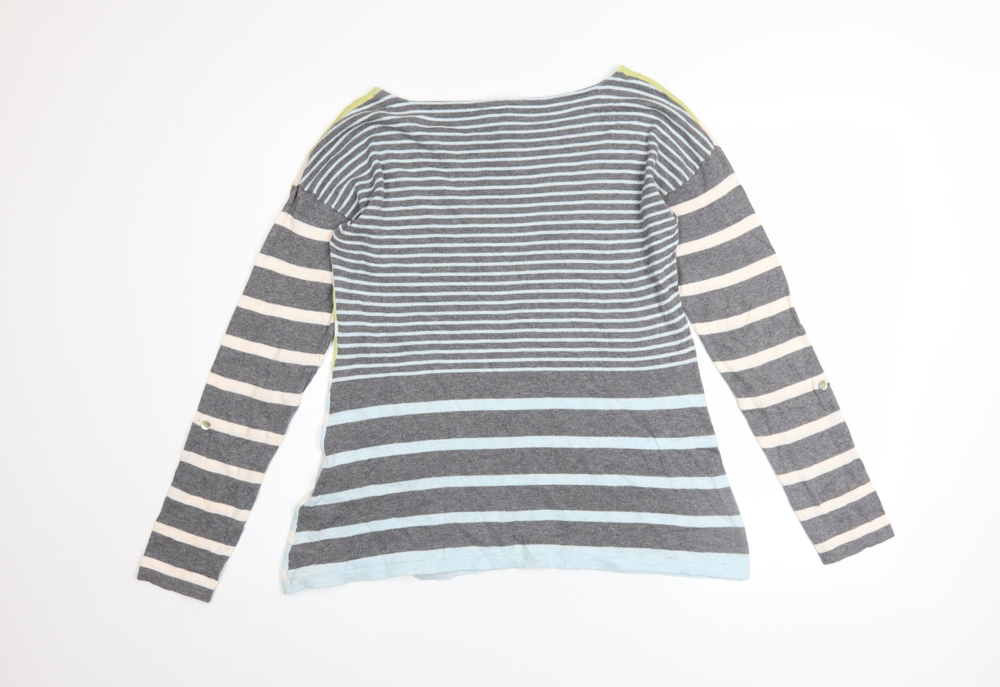 White Stuff Womens Multicoloured Striped Cotton Jumper Size 12