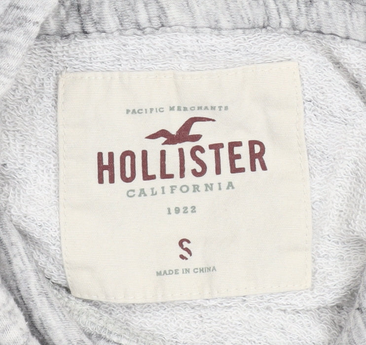 Hollister Women’s Grey Pullover Hoodie Small Cotton Blend