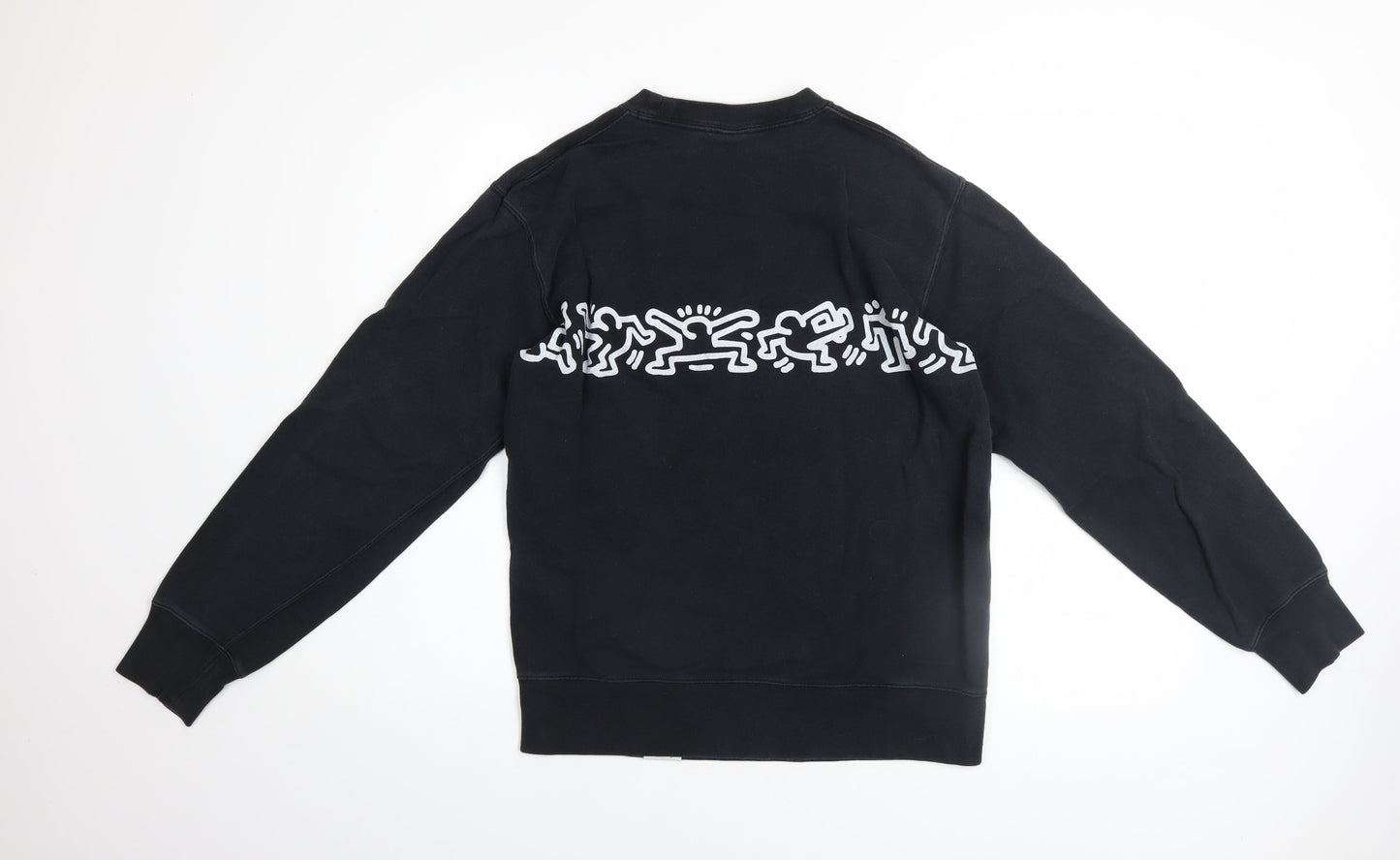 Uniqlo Men’s Black Keith Haring Graphic Pullover Sweatshirt Size S