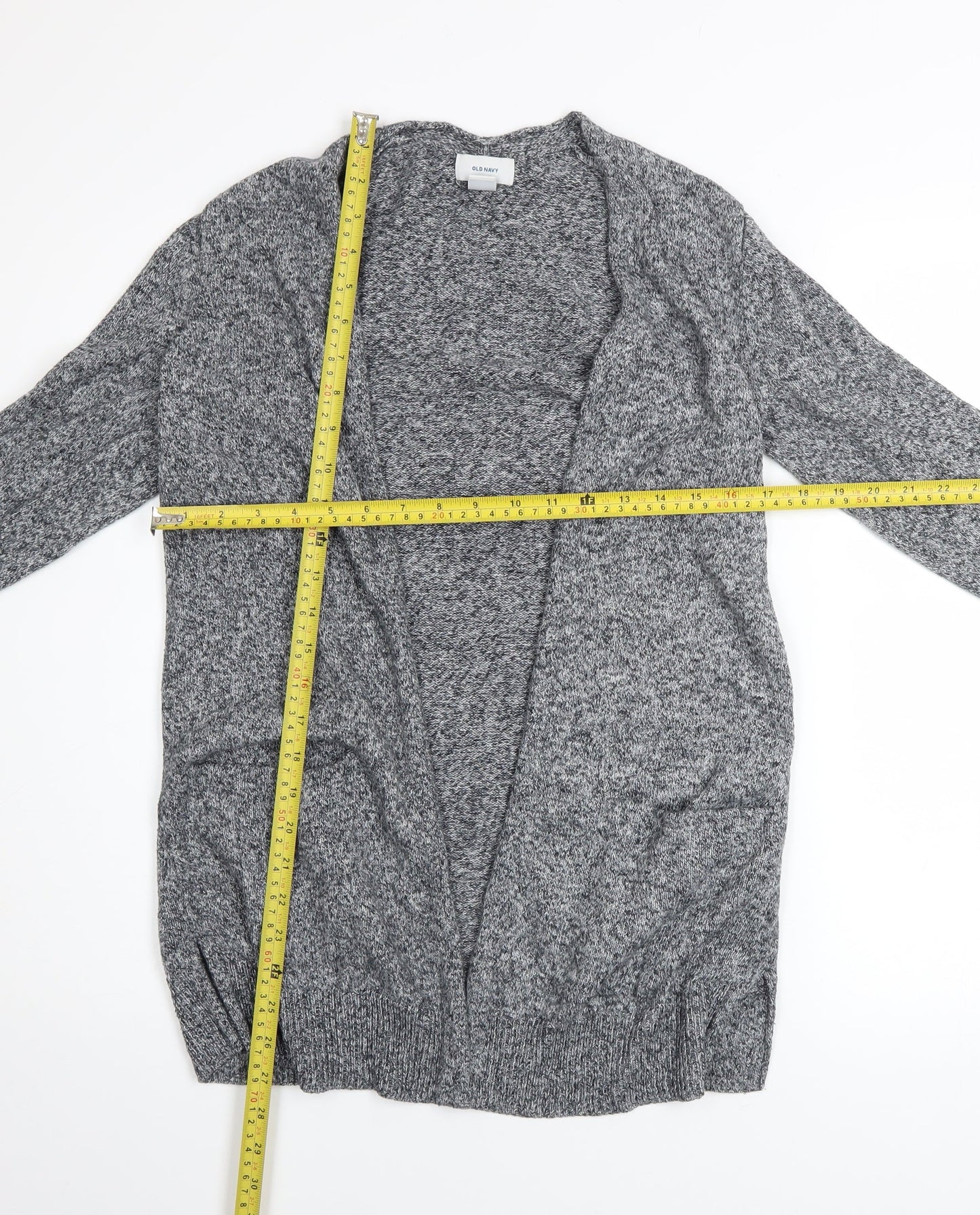 Old Navy Women’s Grey Knit Open Front Long Sleeve Cardigan XS