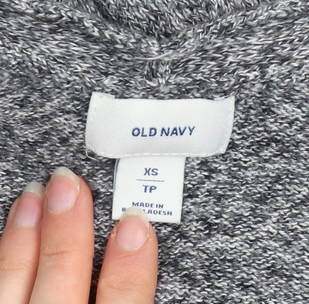 Old Navy Women’s Grey Knit Open Front Long Sleeve Cardigan XS